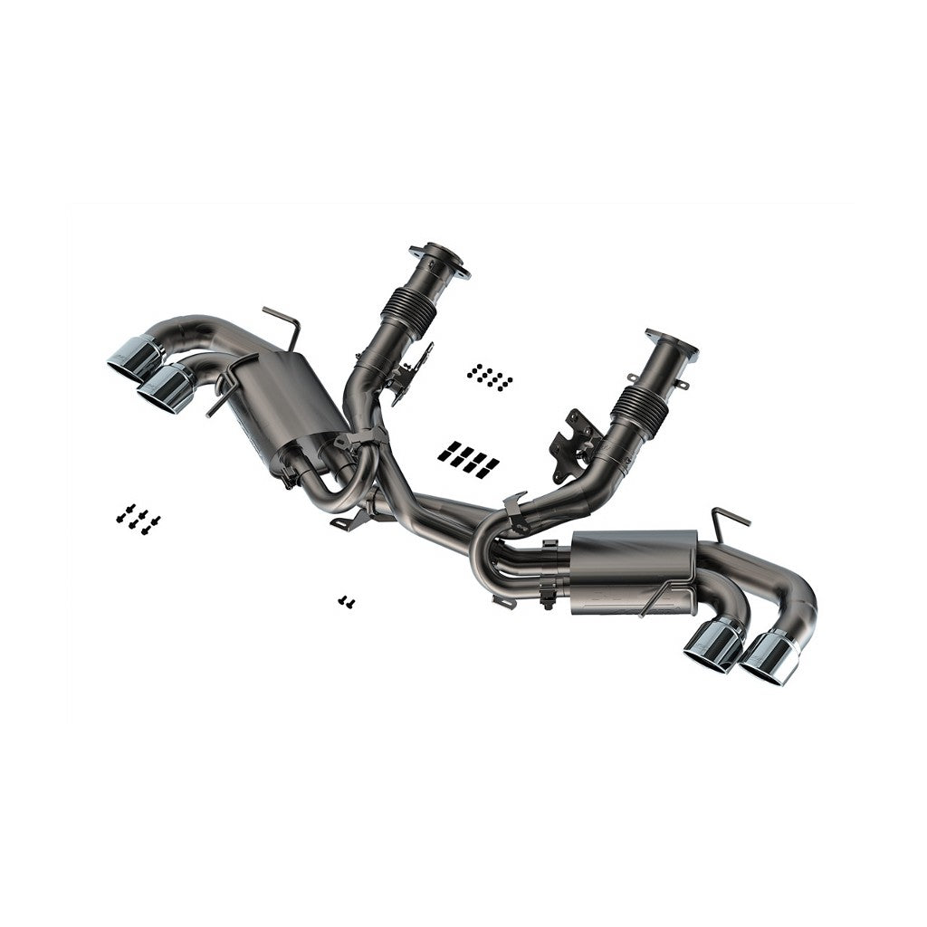 BORLA 140841 Exhaust System Cat-Back ATAK Polished T-304 Stainless Steel for CHEVROLET Corvette Stingray 2020-2023 Photo-3