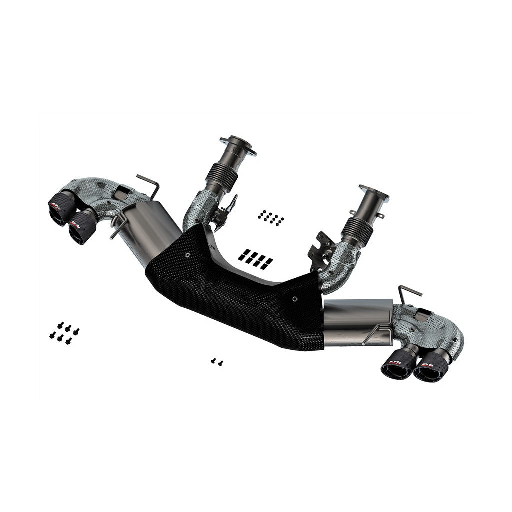 BORLA 140841CF Exhaust System Cat-Back ATAK Brushed T-304 Stainless Steel for CHEVROLET Corvette Stingray 2020-2023 Photo-0