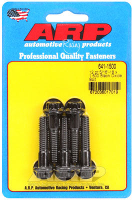 ARP 641-1500 SAE Bolt Kit 5/16-18 x 1.500 12pt black oxide bolts Photo-0