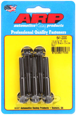 ARP 641-2000 SAE Bolt Kit 5/16-18 x 2.000 12pt black oxide bolts Photo-0