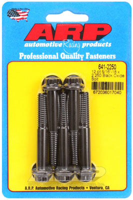 ARP 641-2250 SAE Bolt Kit 5/16-18 x 2.250 12pt black oxide bolts Photo-0
