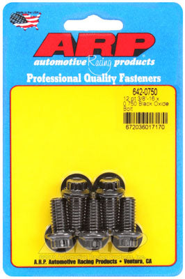 ARP 642-0750 SAE Bolt Kit 3/8-16 x 0.750 12pt black oxide bolts Photo-0