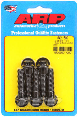 ARP 642-1500 SAE Bolt Kit 3/8-16 x 1.500 12pt black oxide bolts Photo-0