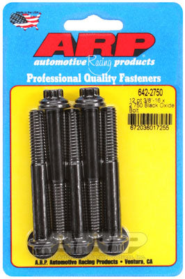 ARP 642-2750 SAE Bolt Kit 3/8-16 x 2.750 12pt black oxide bolts Photo-0