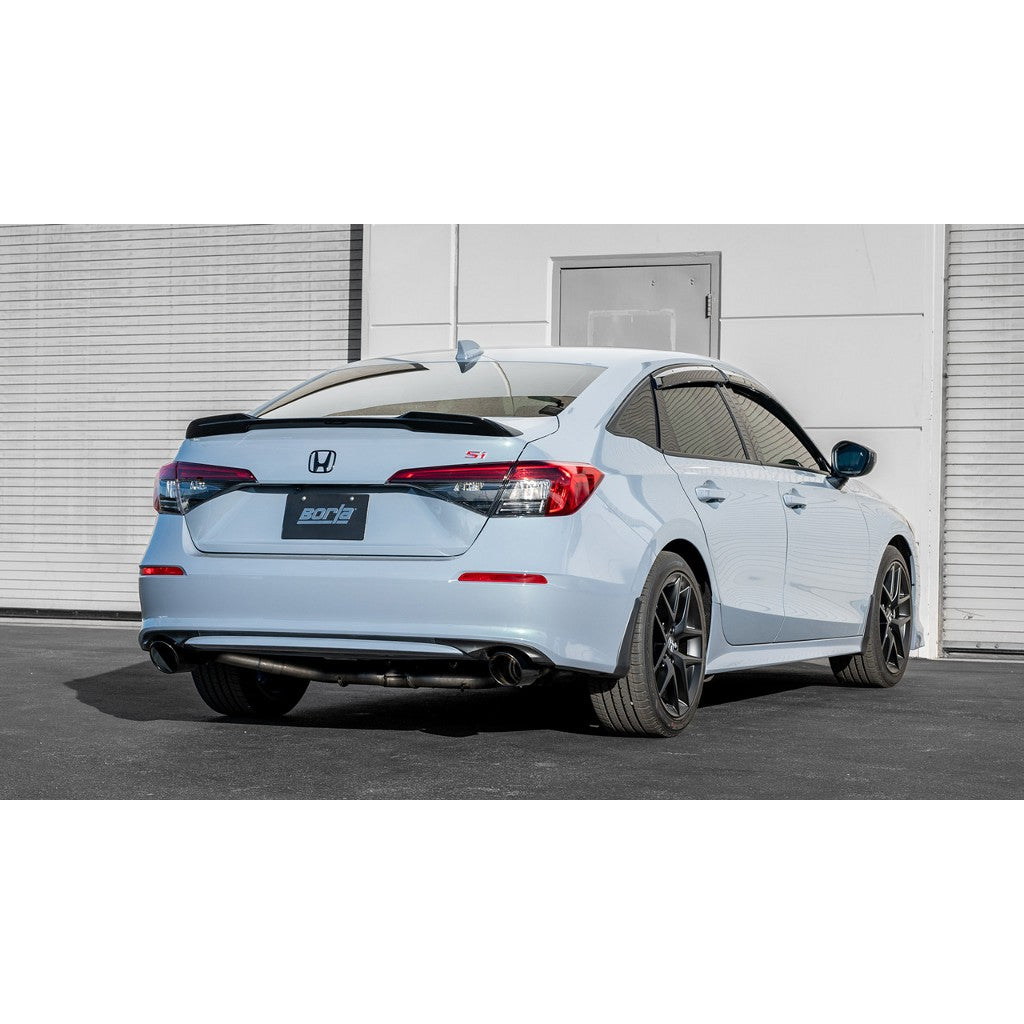 BORLA 140922BC Cat-Back Exhaust System S-TYPE 2.50", TIP 4.5" Black Chrome, T-304 Stainless Steel for HONDA Civic 1.5L/ ACURA Integra 2022-2023 Photo-1