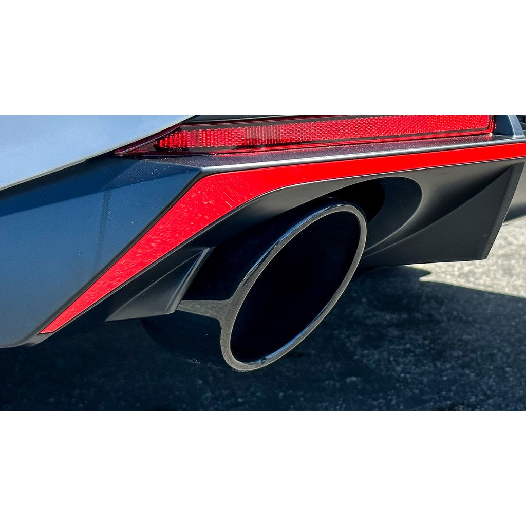 BORLA 140925BC Cat-Back Exhaust System ATAK 3", TIP 5" Black Chrome, T-304 Stainless Steel for HYUNDAI Elantra N 2.0L 2022-2023 Photo-2