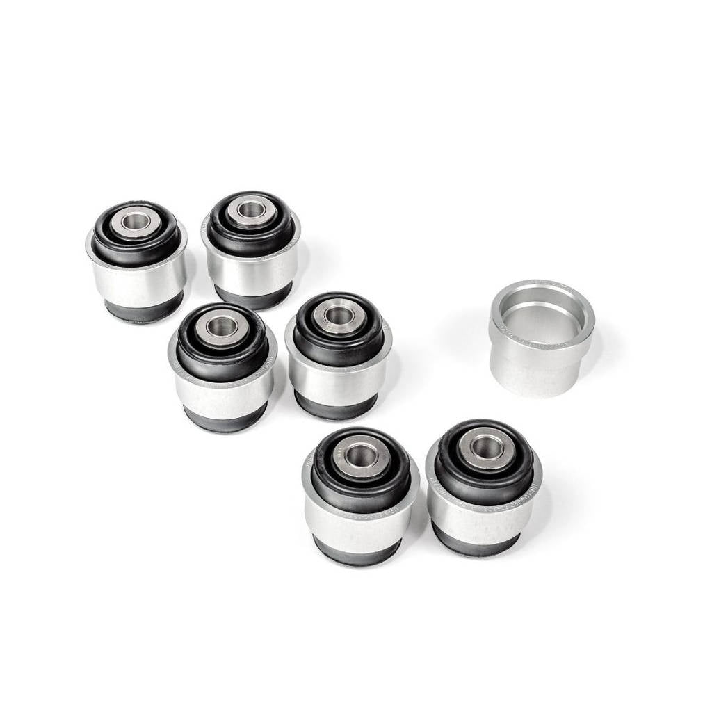 UNPLUGGED PERFORMANCE UP-MSMX2-136-1.1 Pikes peak spec rear sealed spherical 6pc bushing upgrade kit for TESLA Model S / Model X 2021 Photo-0