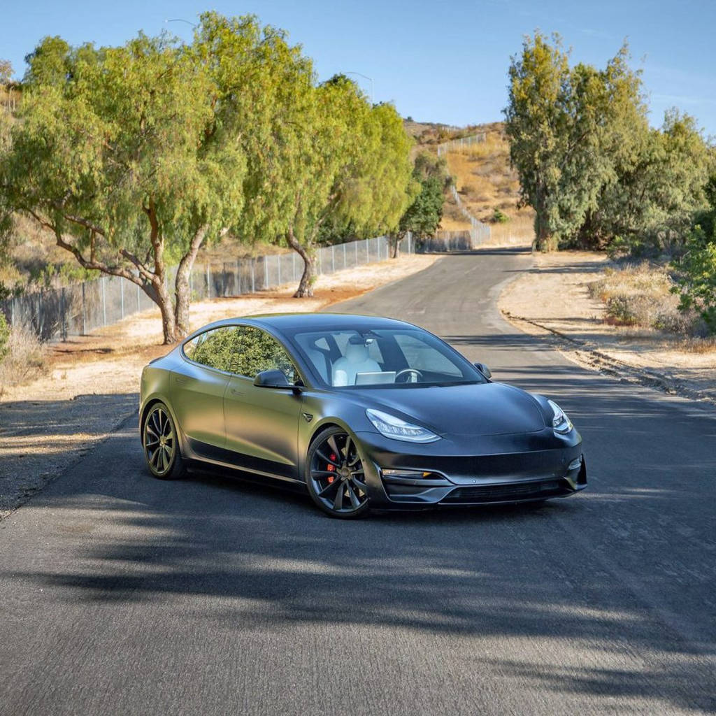 UNPLUGGED PERFORMANCE UP-M3-302-11.1 Ascension Front Fascia System, No Sensor Holes, Unpainted Urethane for TESLA Model 3 Photo-10