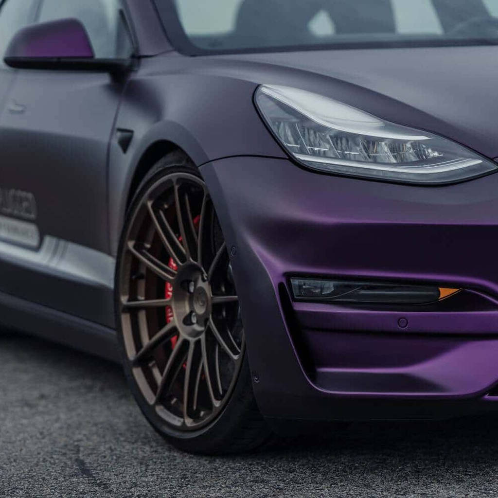 UNPLUGGED PERFORMANCE UP-M3-302-11.1 Ascension Front Fascia System, No Sensor Holes, Unpainted Urethane for TESLA Model 3 Photo-16