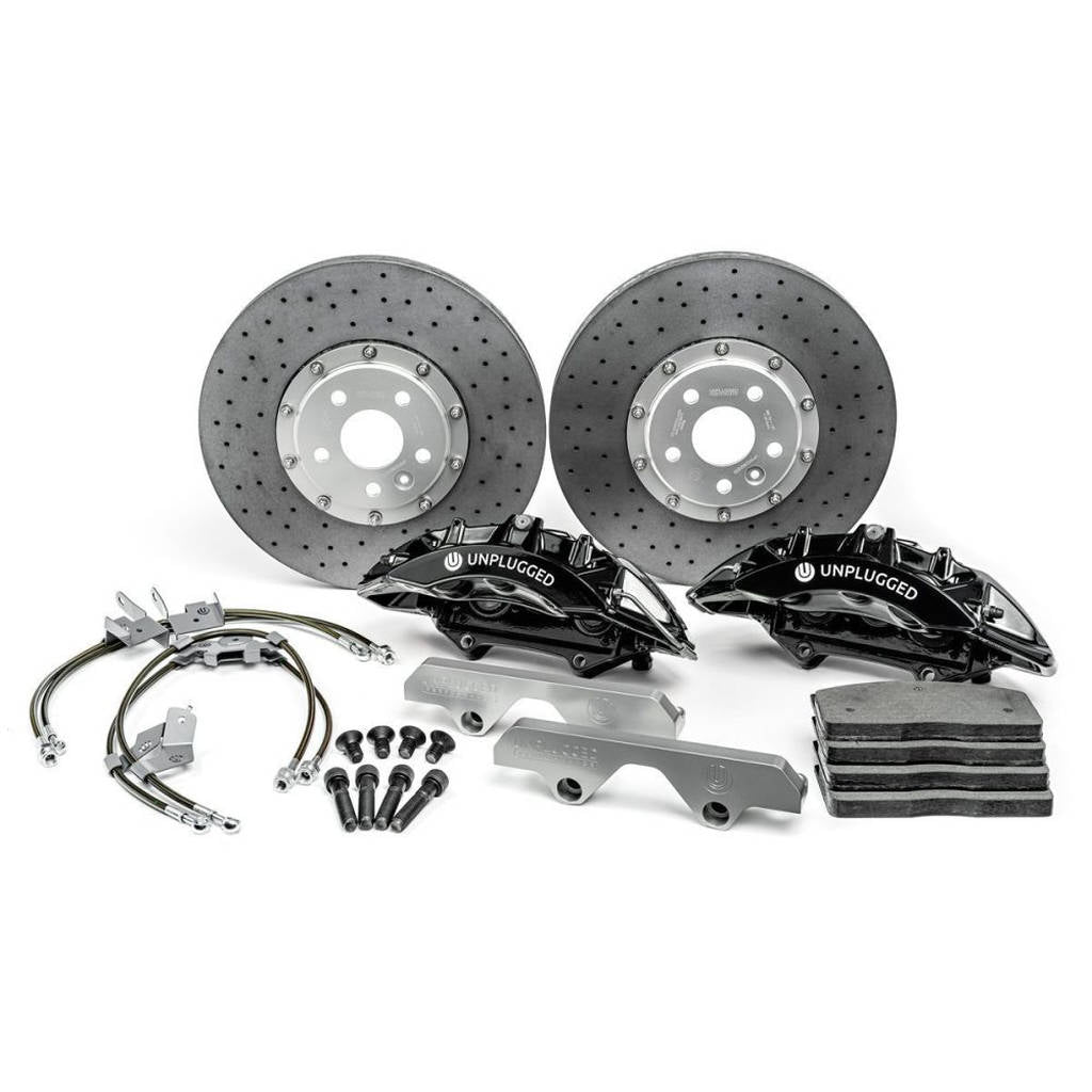 UNPLUGGED PERFORMANCE UP-MX2-350-4.1 Big Brake (front), Street Pads, Carbon Ceramic for TESLA Model X 2021 Photo-4