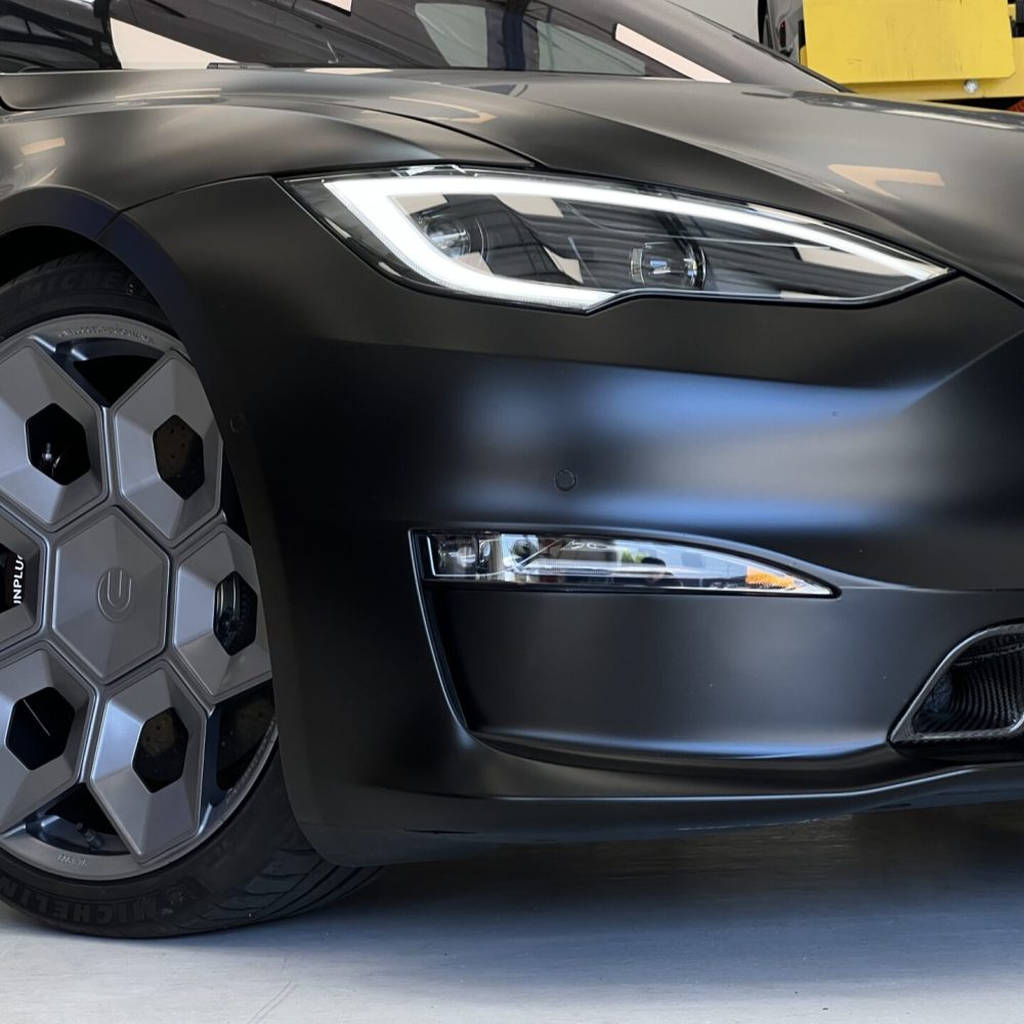 UNPLUGGED PERFORMANCE UP-CYBRHEX-DBL-023 Single Wheel UP CYBRHEX 20x10.5+35 - 5x114.3 / 5x120, Double Drilled, Satin Black for TESLA Cybertruck / Model Y Photo-2