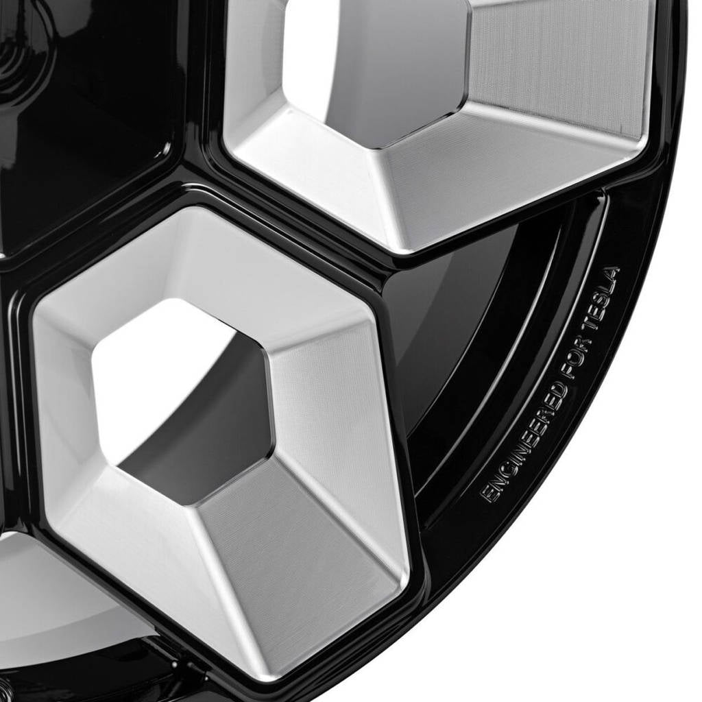 UNPLUGGED PERFORMANCE UP-CYBRHEX-DBL-023 Single Wheel UP CYBRHEX 20x10.5+35 - 5x114.3 / 5x120, Double Drilled, Satin Black for TESLA Cybertruck / Model Y Photo-12