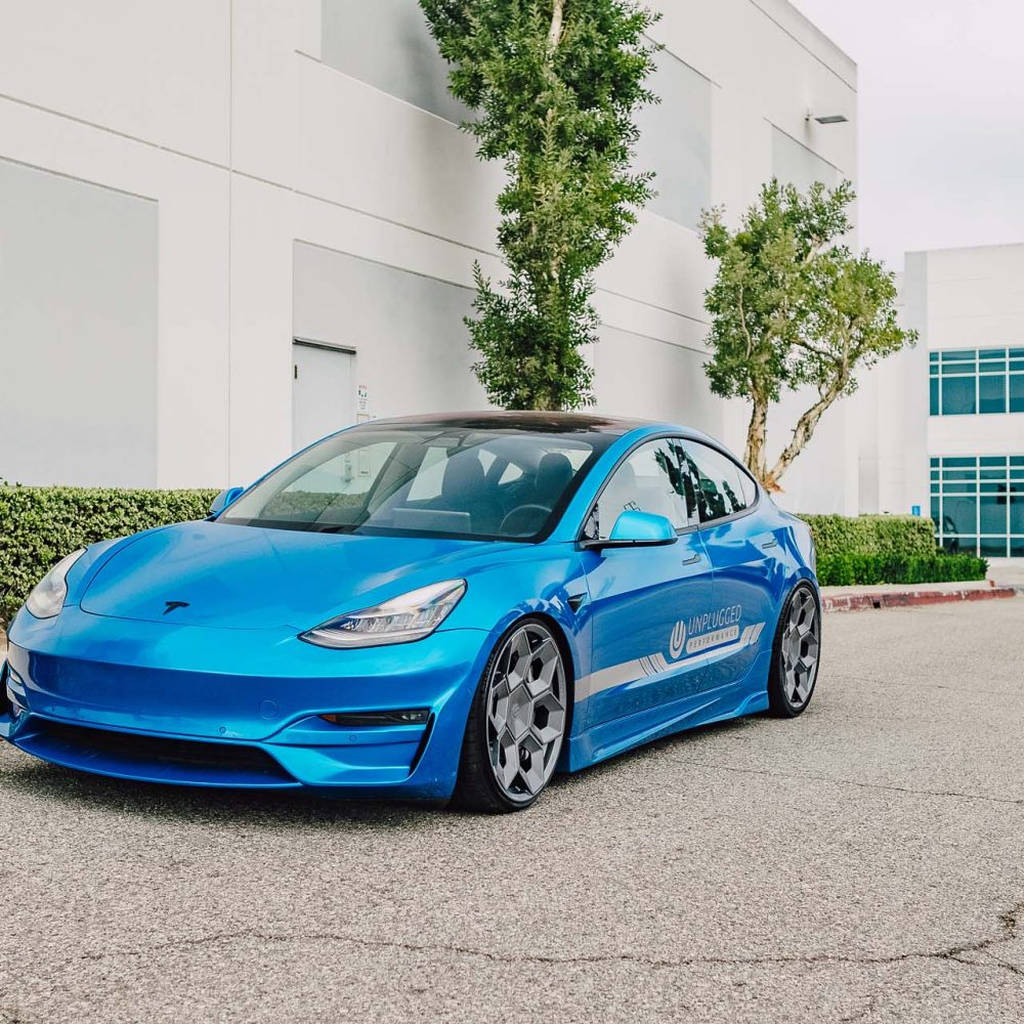 UNPLUGGED PERFORMANCE UP-CYBRHEX-DBL-005 Single Wheel UP CYBRHEX 21x10.5+35 - 5x114.3 / 5x120, Double Drilled, Satin Titanium for TESLA Cybertruck / Model Y Photo-16
