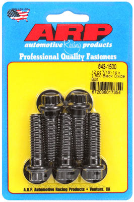 ARP 643-1500 SAE Bolt Kit 7/16-14 x 1.500 12pt black oxide bolts Photo-0
