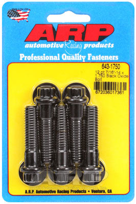ARP 643-1750 SAE Bolt Kit 7/16-14 x 1.750 12pt black oxide bolts Photo-0