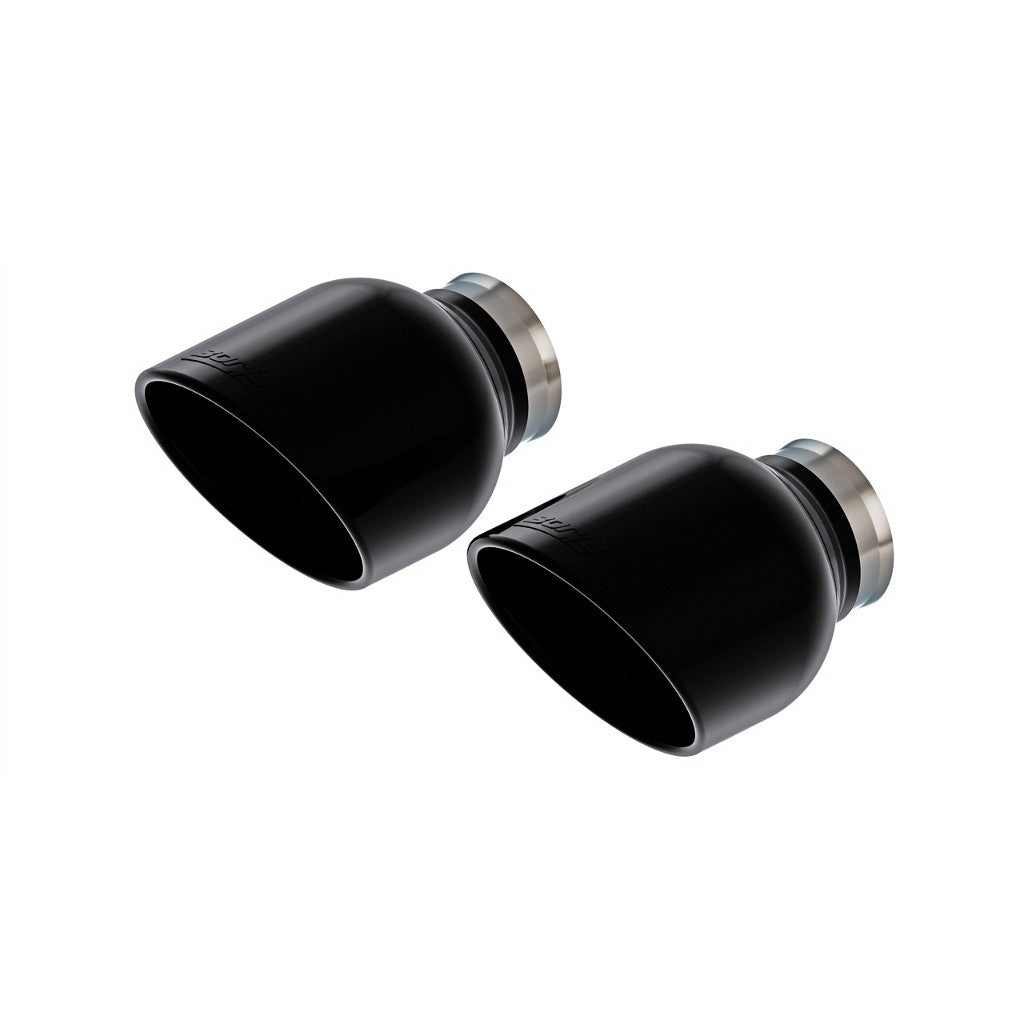 BORLA 60729BC Exhaust optional tips (pair) - 5" OUTLET BLACK CHROME for CHRYSLER 300C 2023/ DODGE CHARGER '15-'24 Photo-0