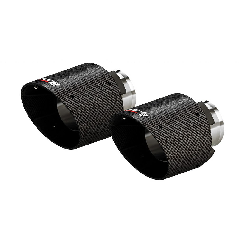 BORLA 60729CFBA Exhaust optional tips (pair) - 5" OUTLET CARBON FIBER BLACK ANODIZED for CHRYSLER 300C 2023/ DODGE CHARGER '15-'24 Photo-0