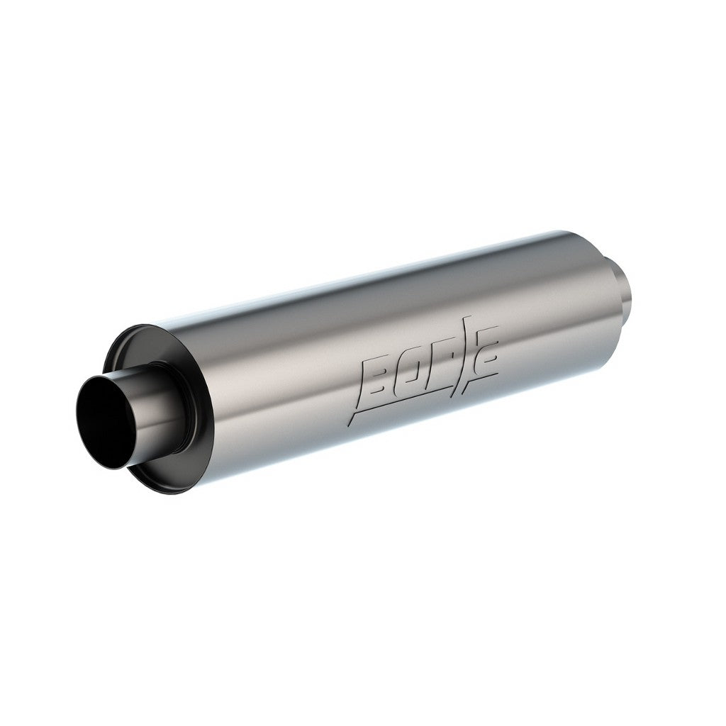 BORLA 401624 UNIVERSAL MUFFLER: 6.75 X 24.00" LG. X 3.53 I.D. W/NIPPLES, UN-NOTCHED, OAL 29.00" Photo-0