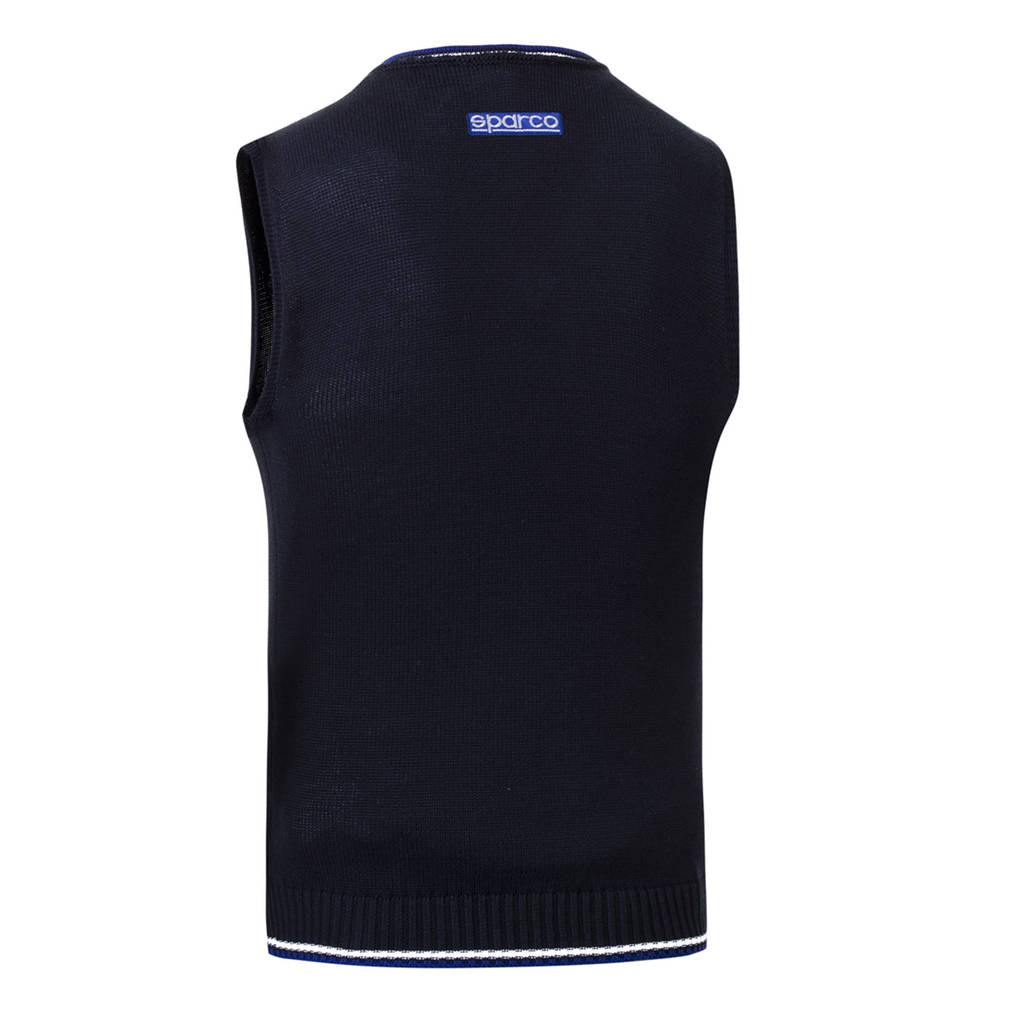 SPARCO 013052BM3L Knitted cotton vest navy blue L Photo-1