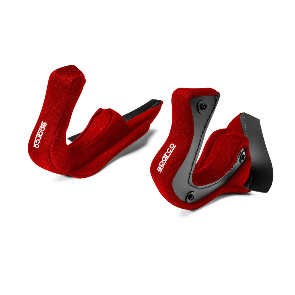SPARCO 0032RJ03RS25 Cheek padding PRIME open face 8860 red 25mm Photo-0