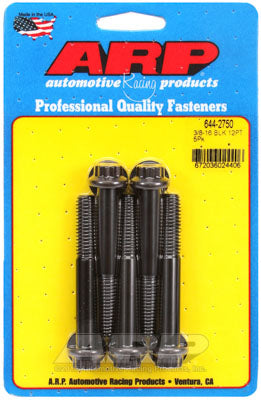 ARP 644-2750 SAE Bolt Kit 3/8-16 x 2.750 12pt 7/16 wrenching black oxide bolts Photo-0