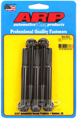 ARP 644-3500 SAE Bolt Kit 3/8-16 x 3.500 12pt 7/16 wrenching black oxide bolts Photo-0