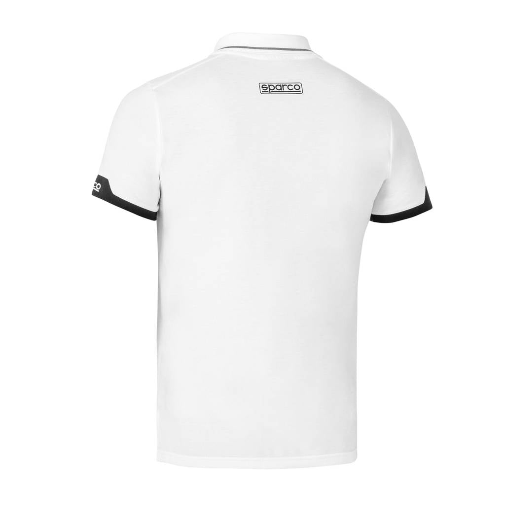 SPARCO 013036BI0XS Polo zip white XS Photo-1