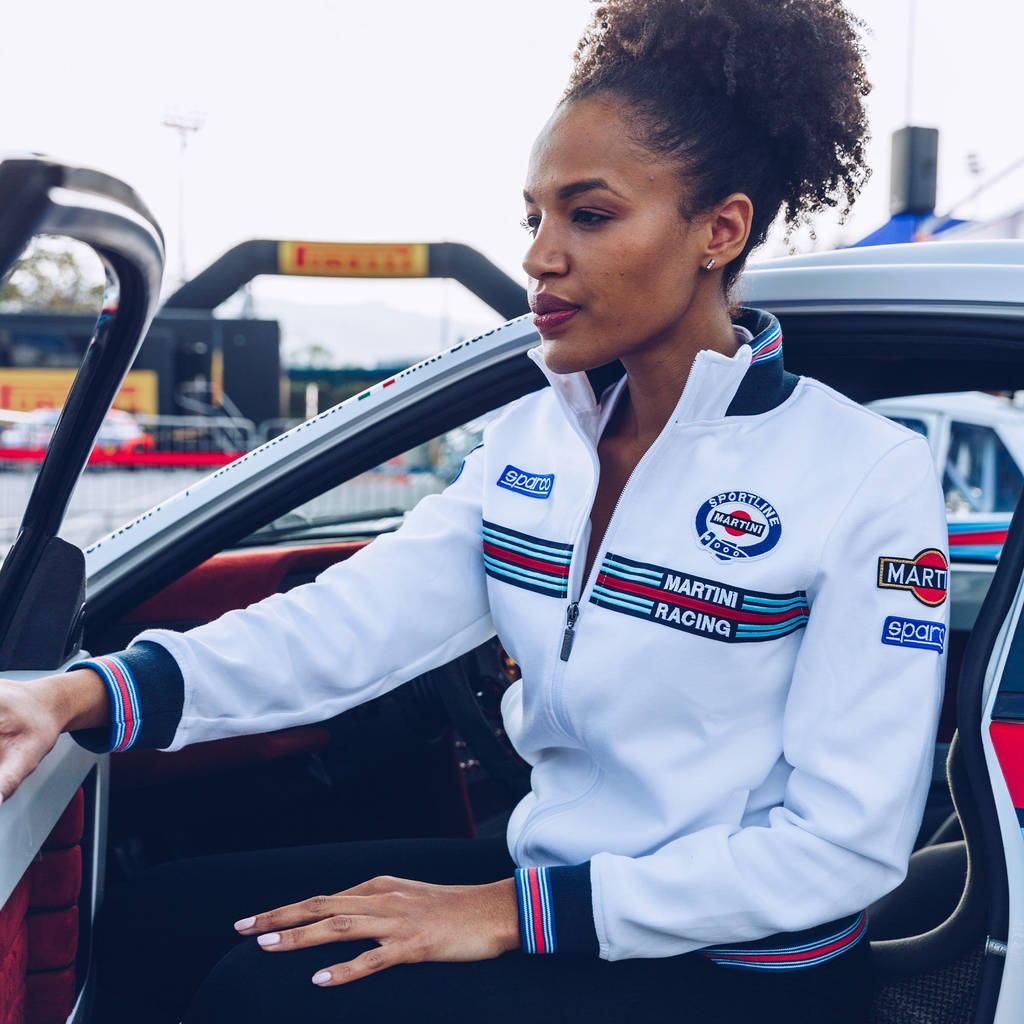 SPARCO 013033MRBI1S Full zip sweatshirt MARTINI RACING LADY white S Photo-3