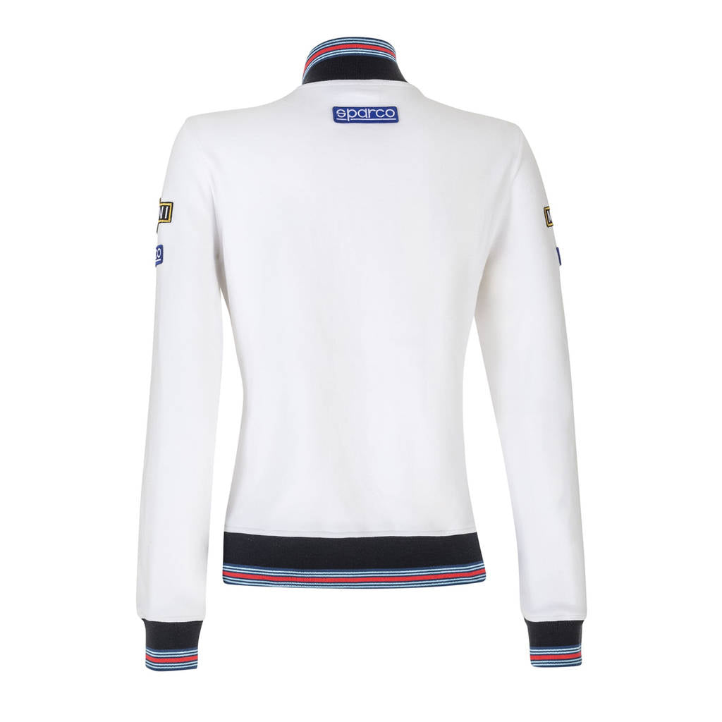 SPARCO 013033MRBI3L Full zip sweatshirt MARTINI RACING LADY white L Photo-1