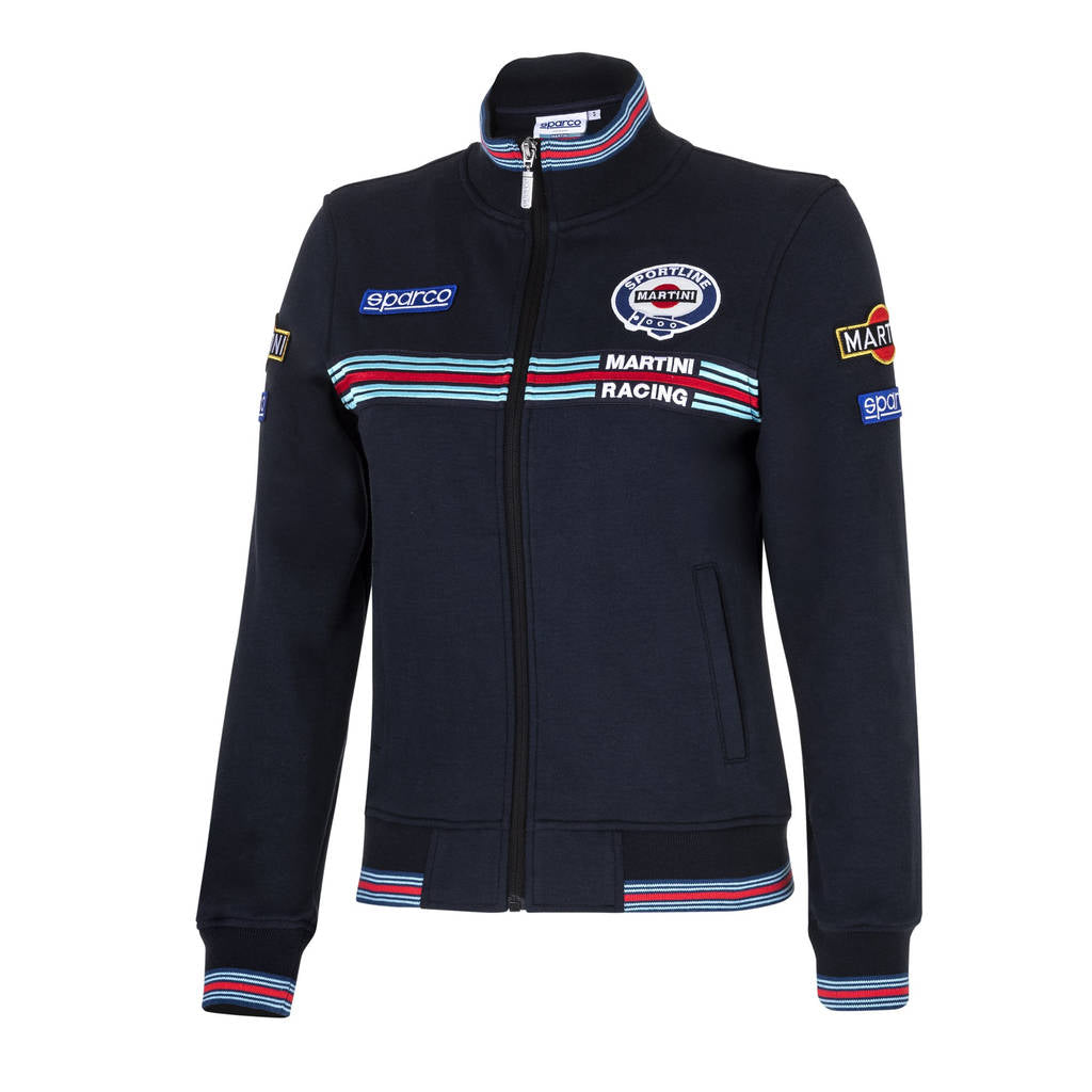 SPARCO 013033MRBM1S Full zip sweatshirt MARTINI RACING LADY navy blue S Photo-0