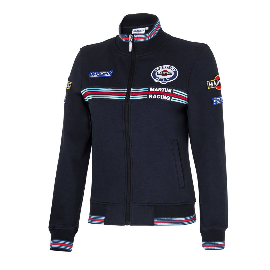 SPARCO 013033MRBM1S Full zip sweatshirt MARTINI RACING LADY navy blue S Photo-2