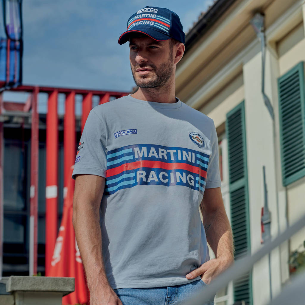 SPARCO 01274MRGR1S T-shirt replica MARTINI RACING grey S Photo-1
