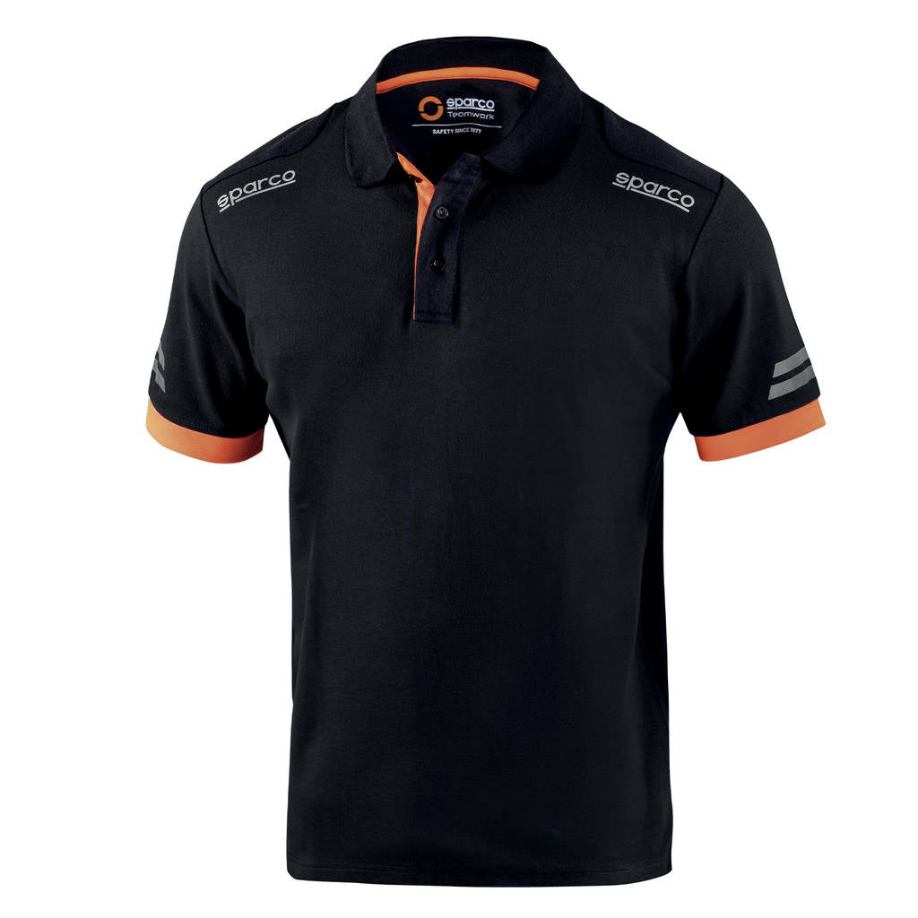 SPARCO 02415NRAF4XL Mechanic's tech Polo TW black/orange XL Photo-0