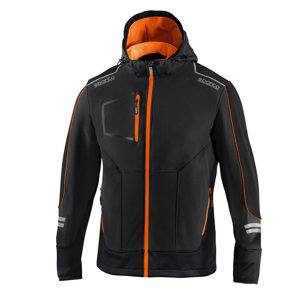 SPARCO 02412NRAF2M Mechanic's tech Soft-shell TW black/orange M Photo-0