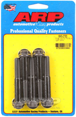 ARP 645-2750 SAE Bolt Kit 7/16-14 X 2.750 12pt 1/2 wrenching black oxide bolts Photo-0