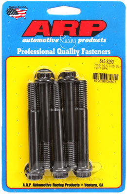 ARP 645-3250 SAE Bolt Kit 7/16-14 X 3.250 12pt 1/2 wrenching black oxide bolts Photo-0