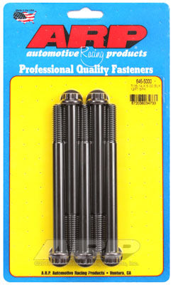 ARP 645-5000 SAE Bolt Kit 7/16-14 X 5.000 12pt 1/2 wrenching black oxide bolts Photo-0