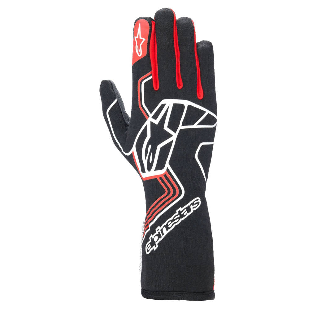 ALPINESTARS 3552024_13_M Tech-1 race v4 gloves FIA/SFI - Black red, Size M Photo-0