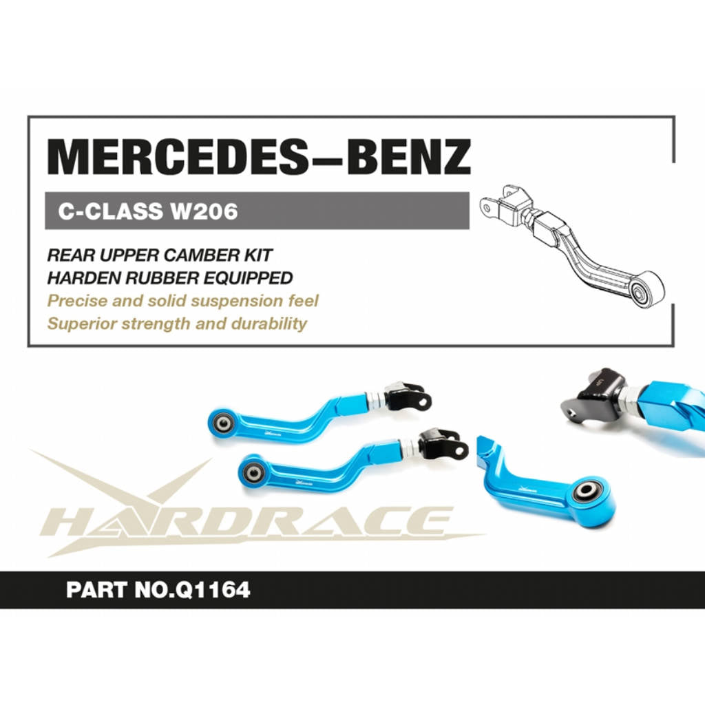 HARDRACE Q1164 Rear upper camber kit (harden rubber) - 2pcs/set for MERCEDES-BENZ C-CLASS (W206) 2021+ Photo-1