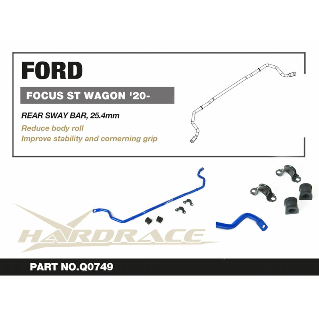 HARDRACE Q0749 Rear Sway Bar, 25.4mm - 5PCS / SET for FORD FOCUS ST WAGON '20- Photo-2