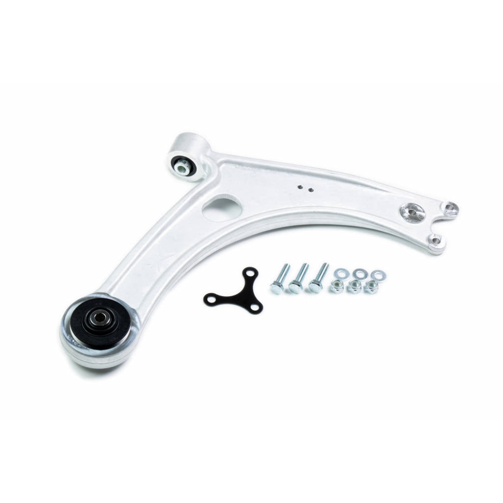 HARDRACE Q0822 Front Lower Control Arm - FORGED ALUMINUM (Pillow Ball) - 2PCS / SET for VW GOLF '12-20- / T-ROC '17- / AUDI A3 '12-20- / Q2 '16- / SKODA OCTAVIA '12-21 Photo-2