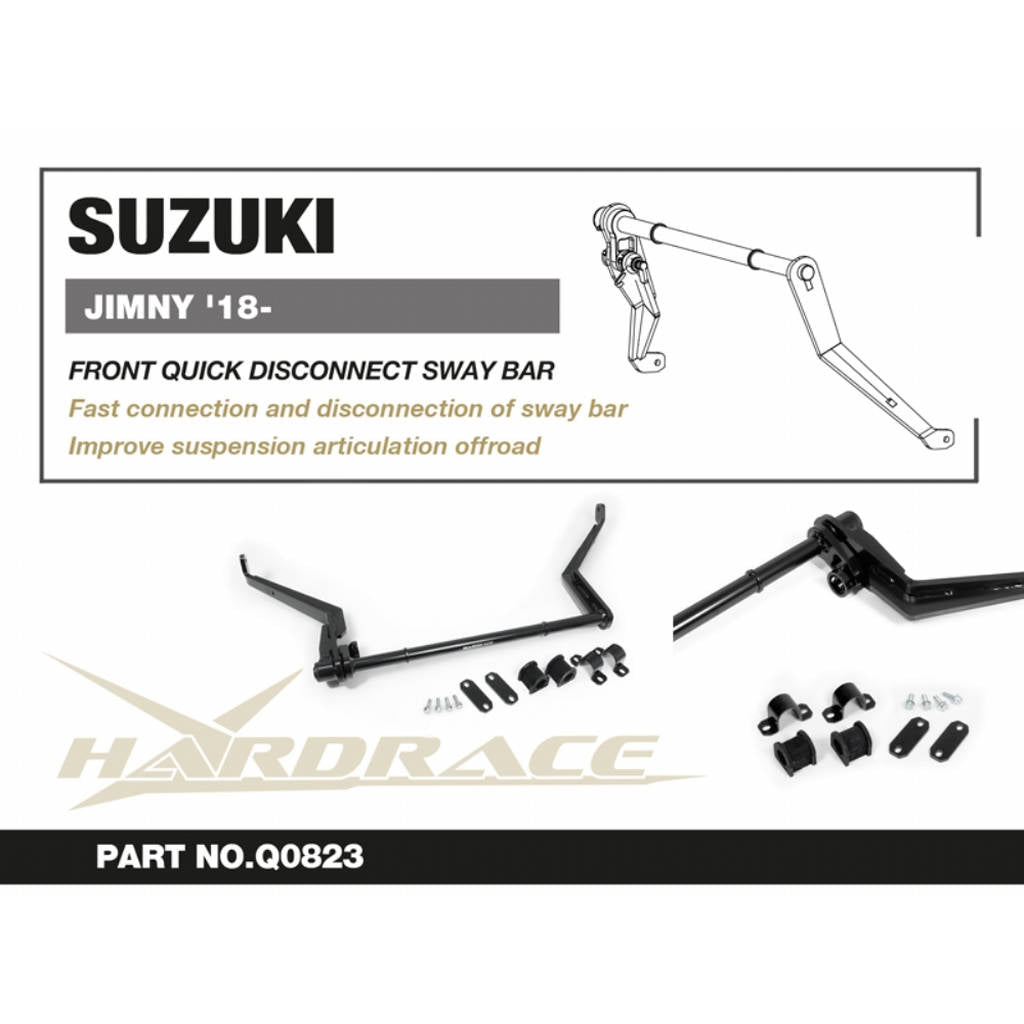 HARDRACE Q0823 Front QUICK DISCONNECT Sway Bar 7PCS / SET for SUZUKI JIMNY '18- Photo-1