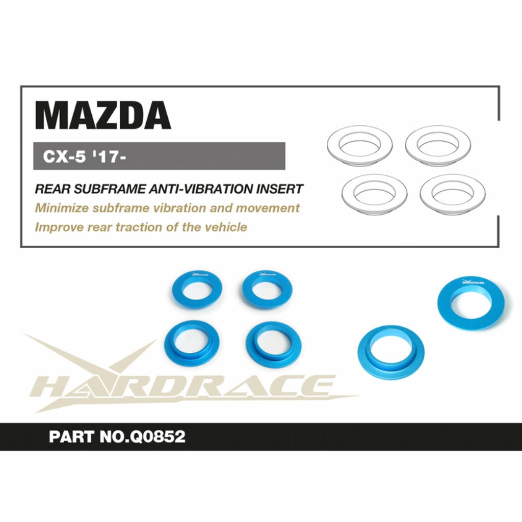 HARDRACE Q0852 Rear Subframe anti-vibration insert - 4PCS / SET for MAZDA CX-5 '17- Photo-2
