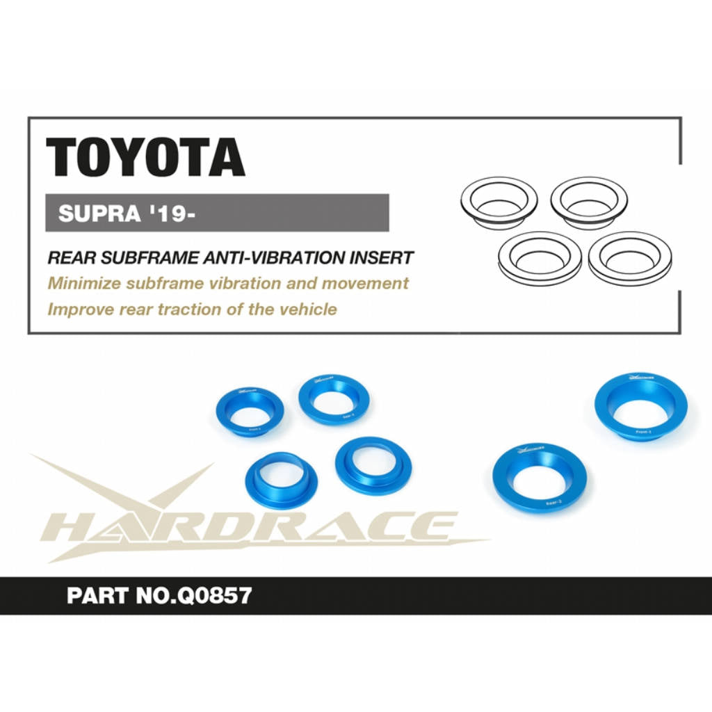 HARDRACE Q0857 Rear Subframe anti-vibration insert - 4PCS / SET for TOYOTA SUPRA '19- Photo-2