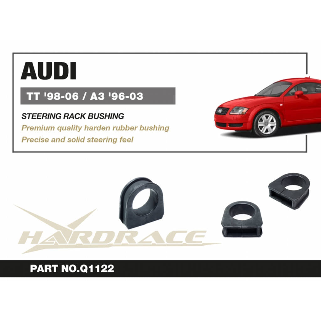 HARDRACE Q1122 STEERING RACK Bushing - 1PCS / SET for AUDI TT '98-06 / A3 '96-03 / VW GOLF '97-05 / BORA '99-05 / NEW BEETLE '98-10 Photo-1