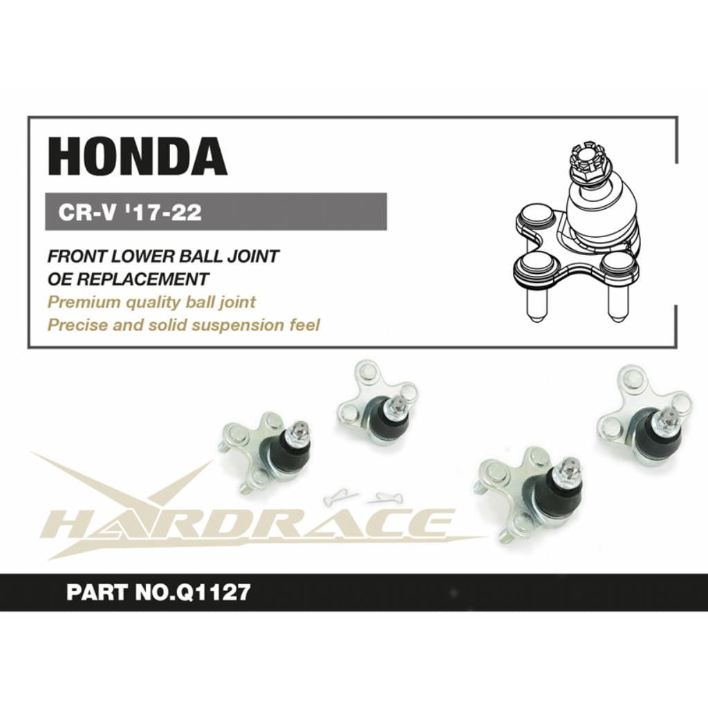 HARDRACE Q1127 Front Lower Ball Joint - 2PCS / SET OE Replacement for HONDA CR-V 5th '17-23 Photo-1