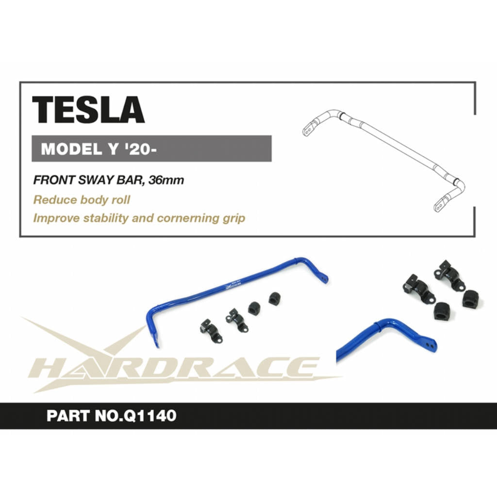 HARDRACE Q1140 Front Sway Bar, 32mm - 5PCS / SET for TESLA MODEL Y '20- Photo-1