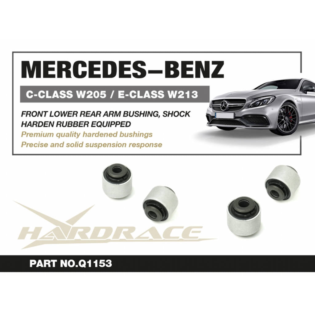 HARDRACE Q1153 Front Lower Rear Arm - SHOCK Bushing (Harden Rubber) - 2PCS / SET for MERCEDES-BENZ C-CLASS W205 / E-CLASS W213 RWD Photo-1