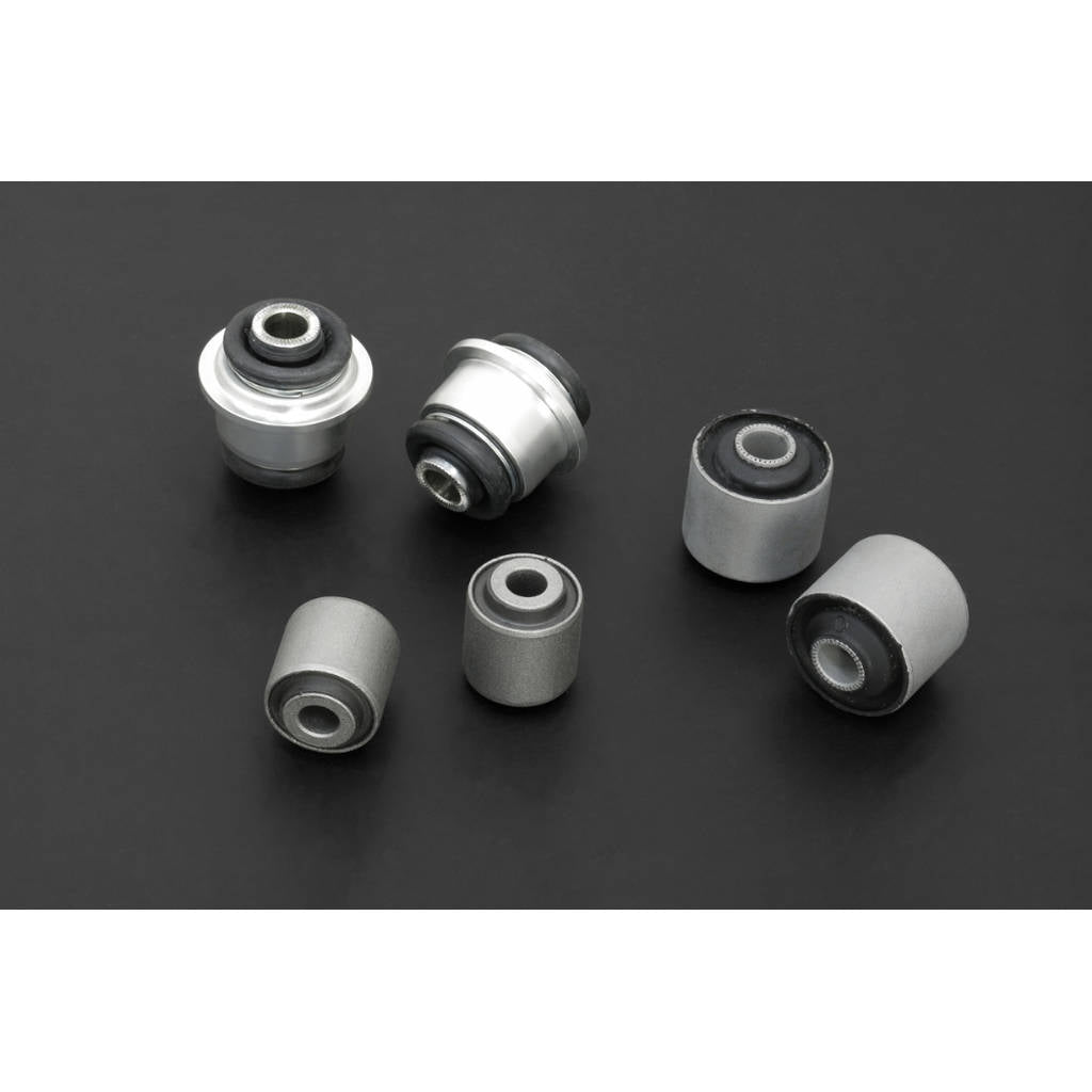 HARDRACE Q1169 Rear Knuckle Bushing Kit (Pillow Ball+Harden Rubber) - 6PCS / SET for LEXUS IS '06-13 / GS '06-11 Photo-0