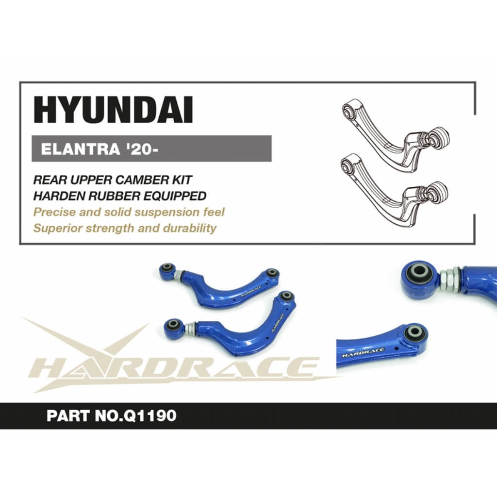 HARDRACE Q1190 Rear Upper Camber Kit (Harden Rubber) - 2PCS / SET for HYUNDAI ELANTRA '20- Photo-1